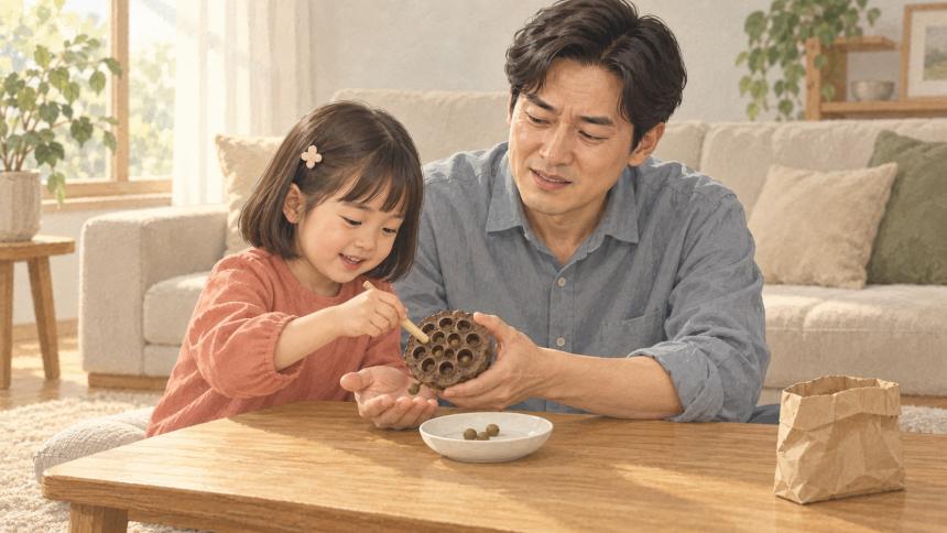 신발장 서랍에서 다시 꺼낸 연밥
