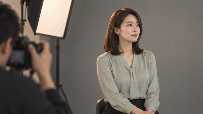 증명사진 앞에서 떨리던 입꼬리