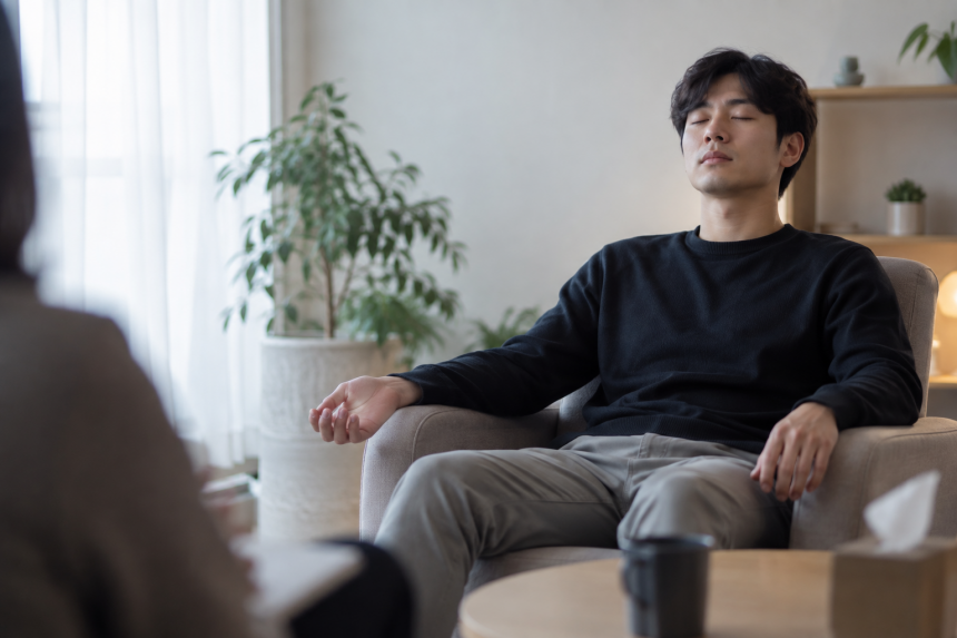 최면상담 손의긴장