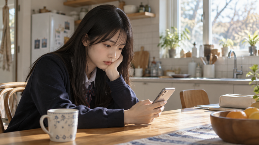 친구 반응과 걱정